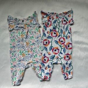 Tea Collection flutter sleeve rompers